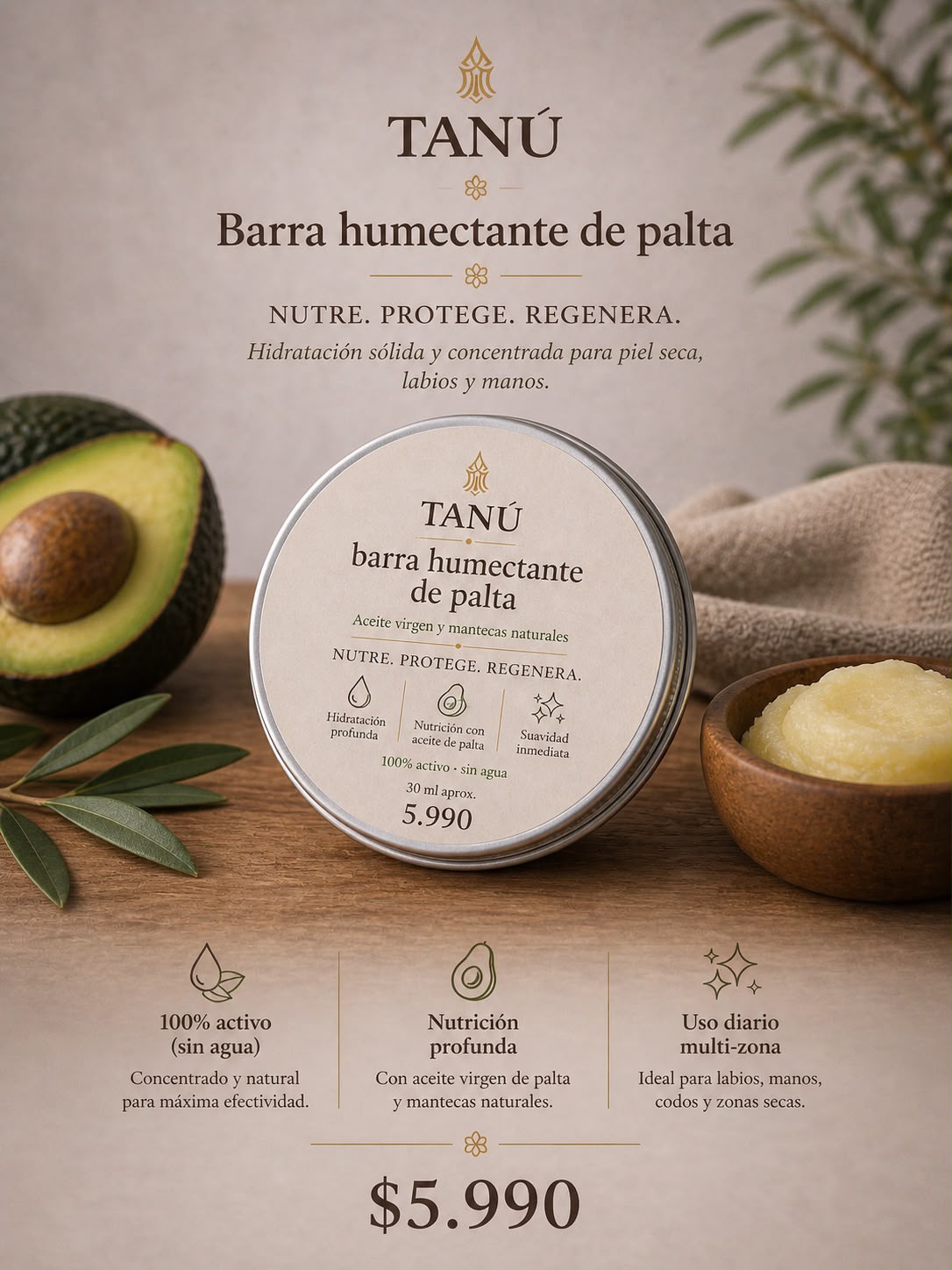 Barra Humectante de Palta
